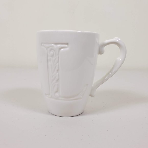 Lenox Initially Mine Carved Monogram "L" Mug